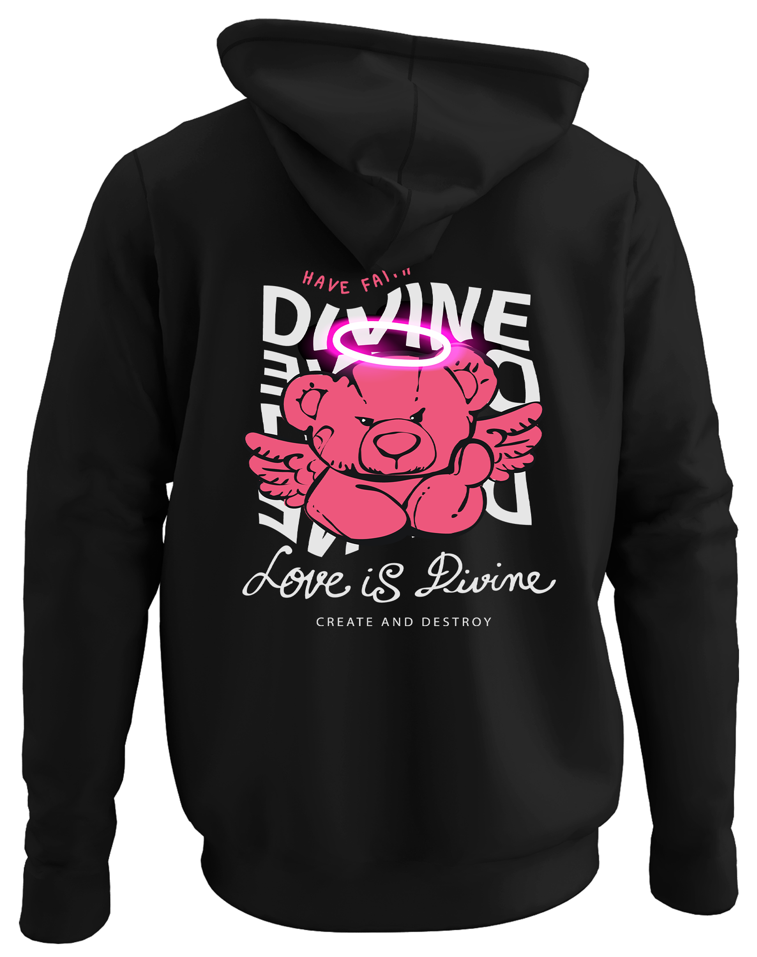 Alfaq Divine have love is hoodie
